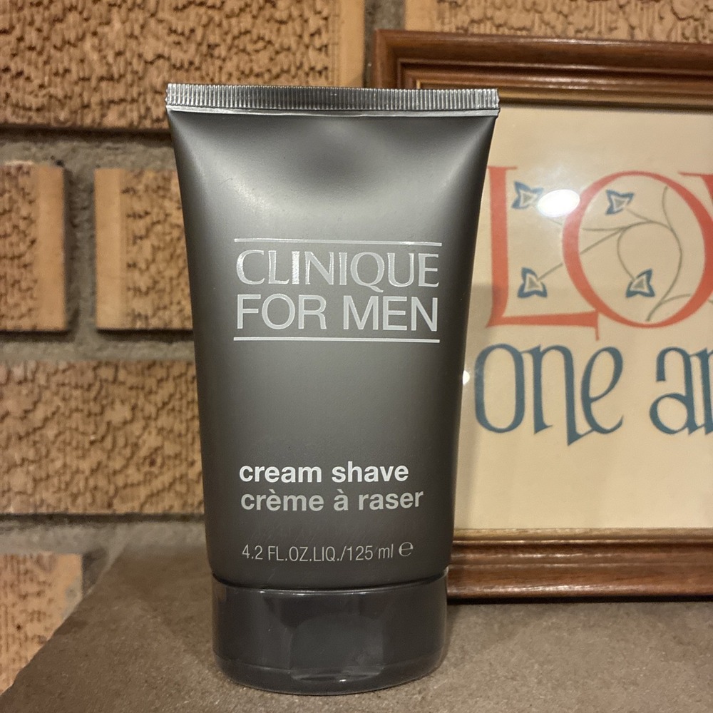 Clinique For Men Cream Shave 4.2 Oz /125ml Full Size